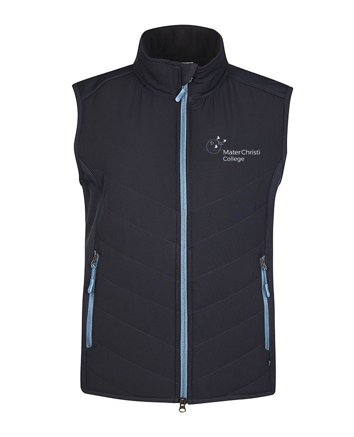Unisex Vest padded front with knit bonded back