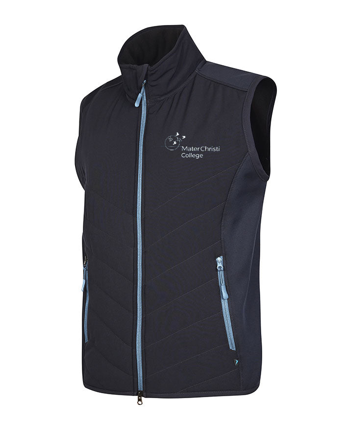 Unisex Vest padded front with knit bonded back