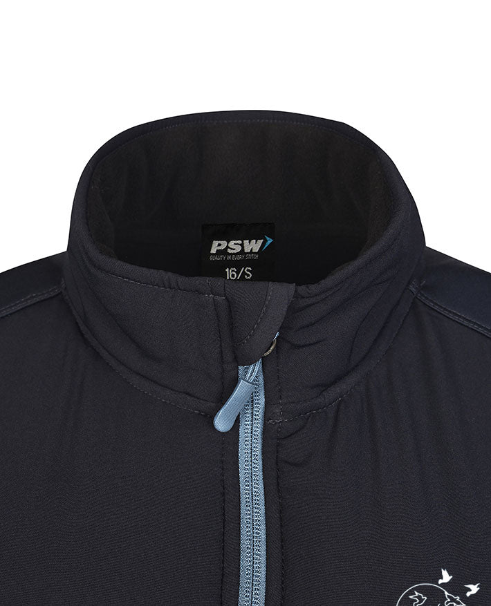 Unisex Vest padded front with knit bonded back