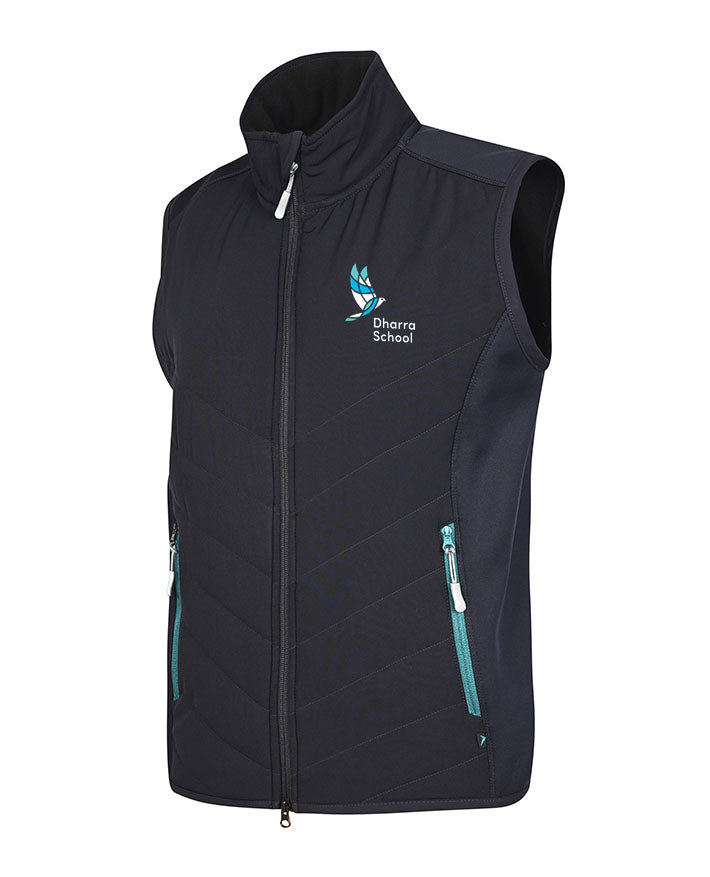 Unisex Vest padded front with knit bonded back