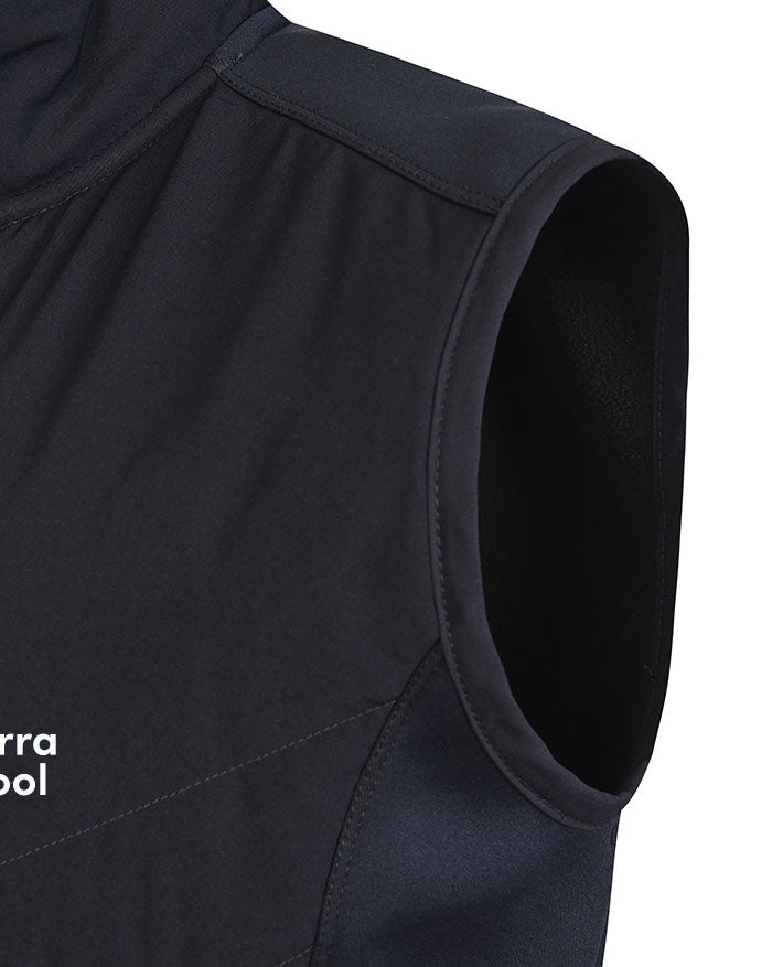 Unisex Vest padded front with knit bonded back