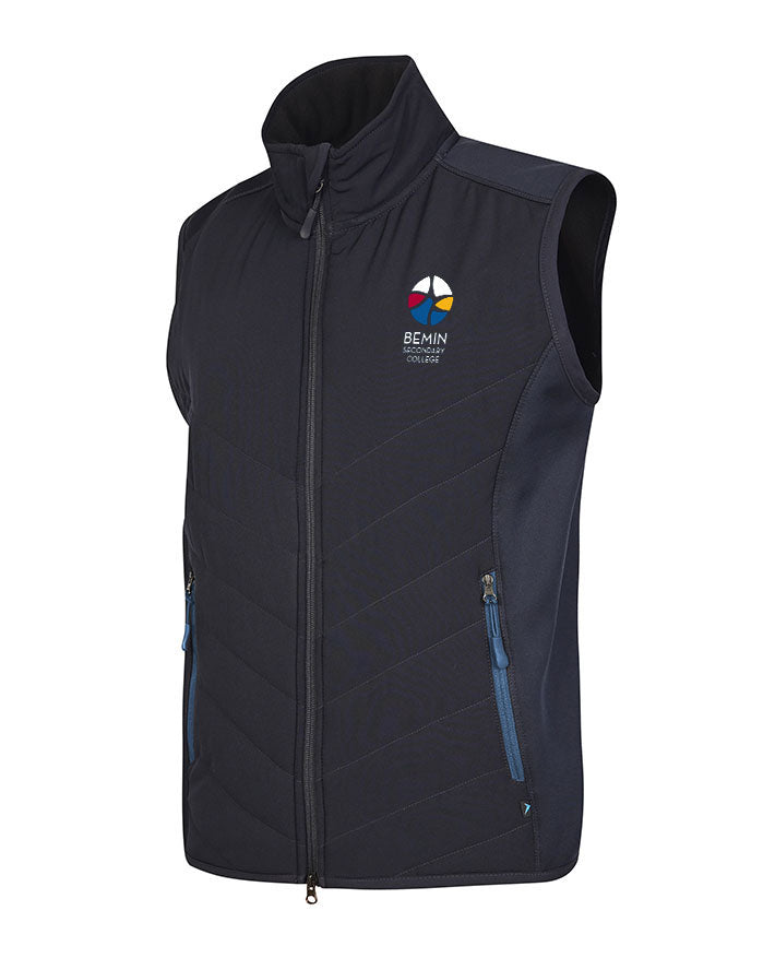 Unisex Vest padded front with knit bonded back