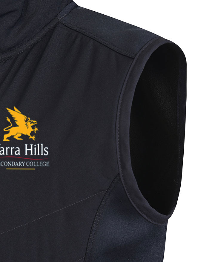 Unisex Vest padded front with Contrast zip