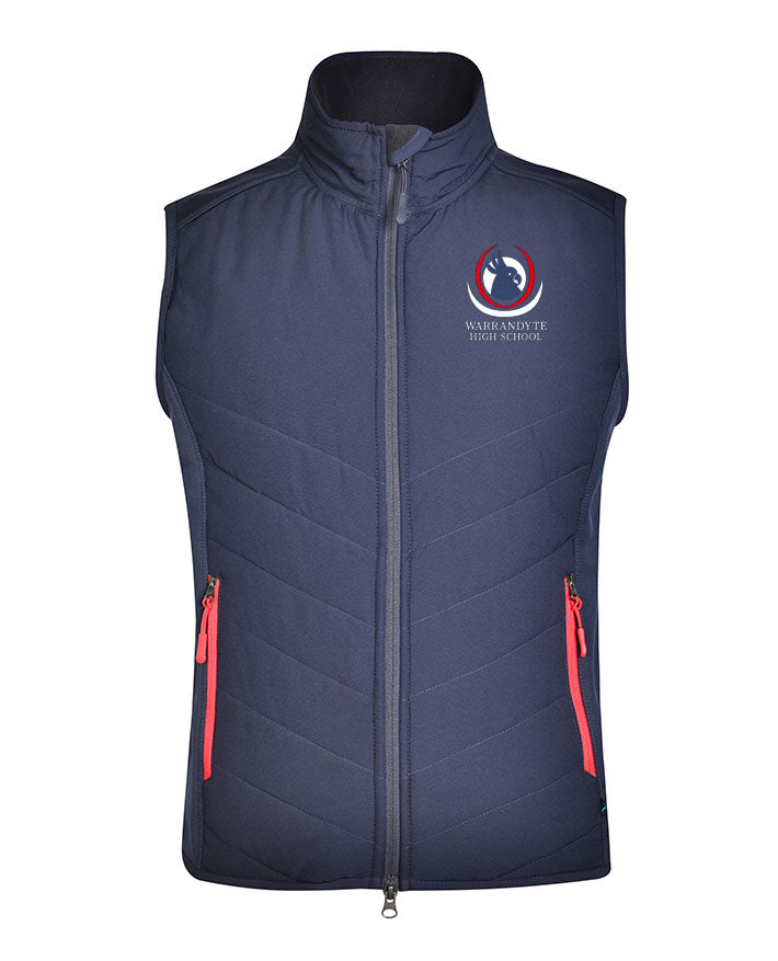 Puffa Vest with Contrast Zip Pockets