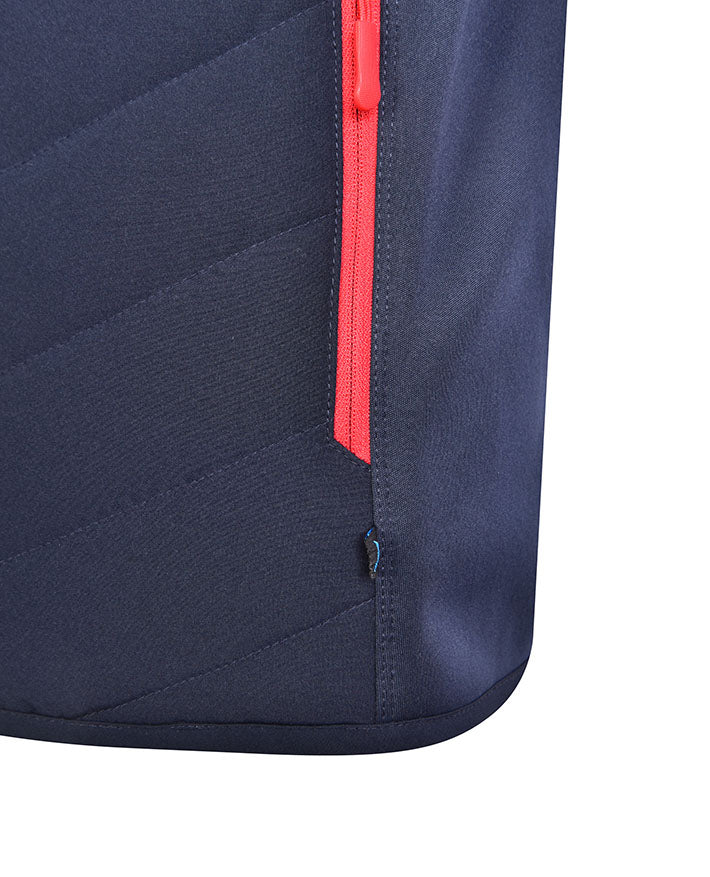 Puffa Vest with Contrast Zip Pockets