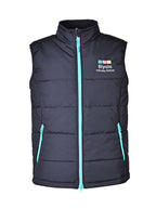 Puffa Vest with Contrast Zips