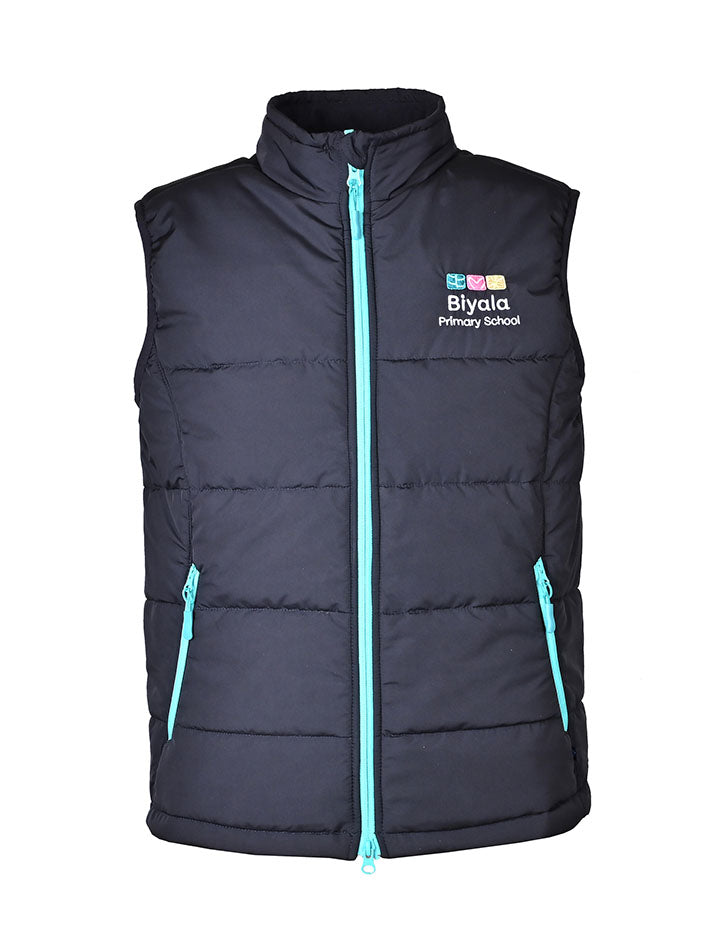Puffa Vest with Contrast Zips