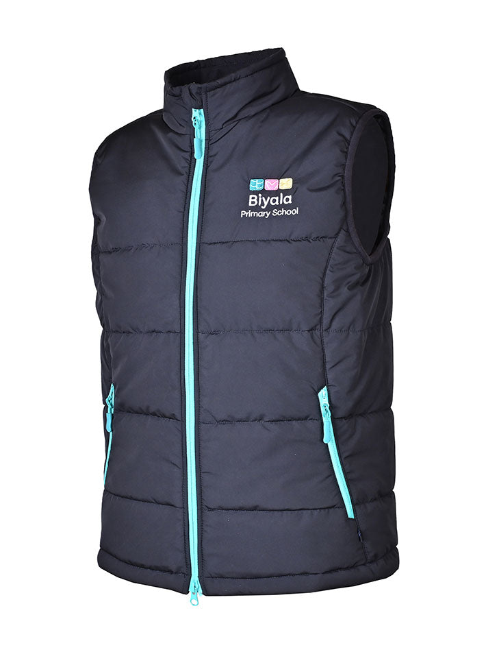 Puffa Vest with Contrast Zips