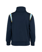 1/4 zip top with contrast panels