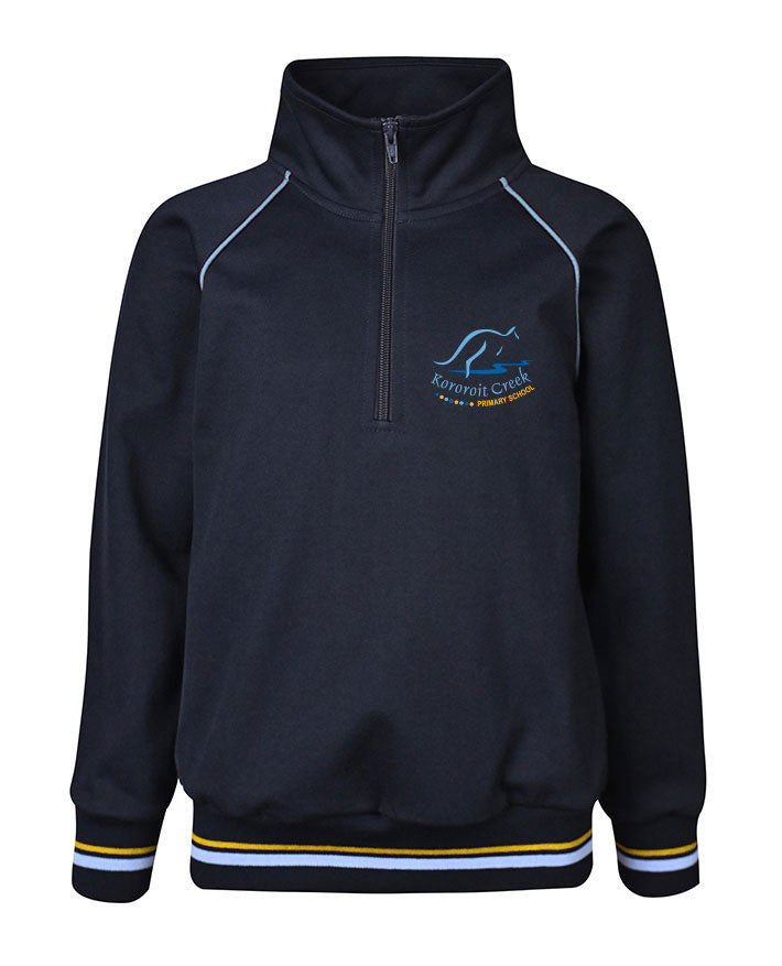 Raglan Sleeve 1/4 Zip Track Jacket