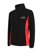 1/4 Zip Polar Fleece Pullover with Contrast Panels