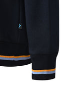V neck Windcheater with Striped Waist and Cuffs
