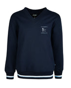 V-neck Windcheater with double Stripe Waist & Cuffs