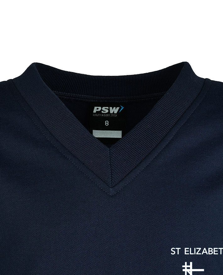 V-neck Windcheater with double Stripe Waist & Cuffs