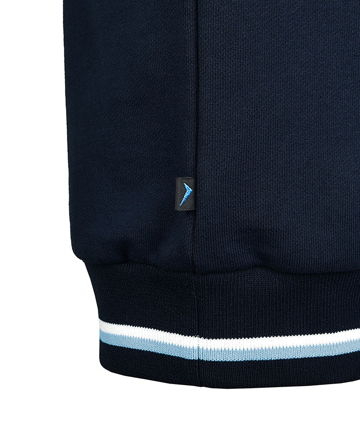 V-neck Windcheater with double Stripe Waist & Cuffs