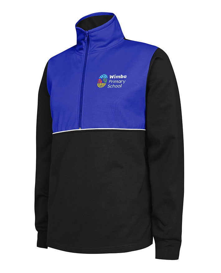 1/4 Zip Yoke Track Jacket