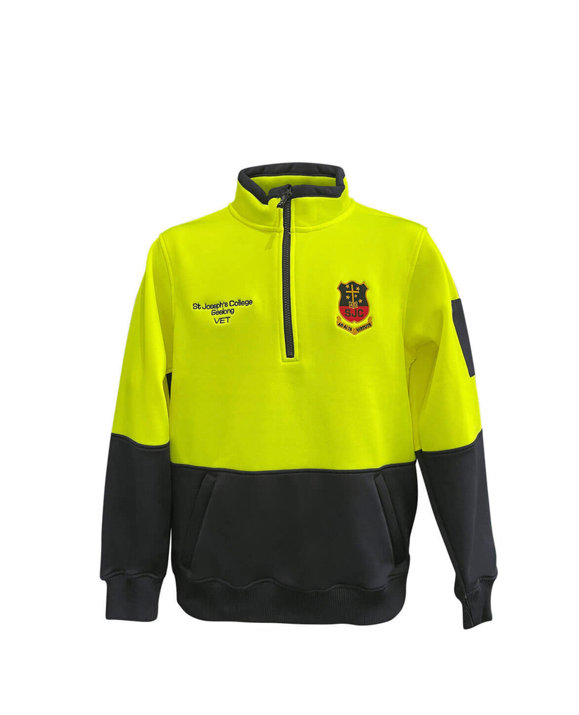 Unisex Hi Vis 1/2 Zip Pullover