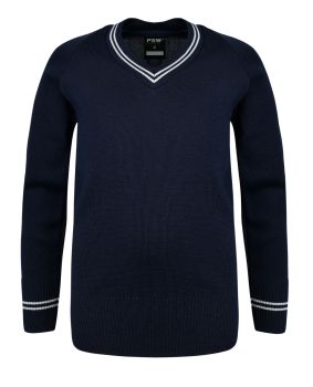 Wool Jumper with Stripes