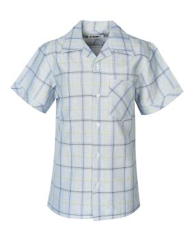 S/S Check Fabric Shirt