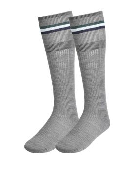 Wool Blend Knee Hi Socks with Stripes - 3 Pack